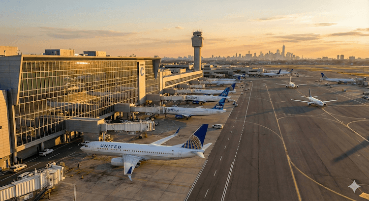 Newark Airport in Newark, NJ - shuttle destination